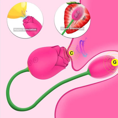 FairyRose - Rose Sucking Vibrator with Egg