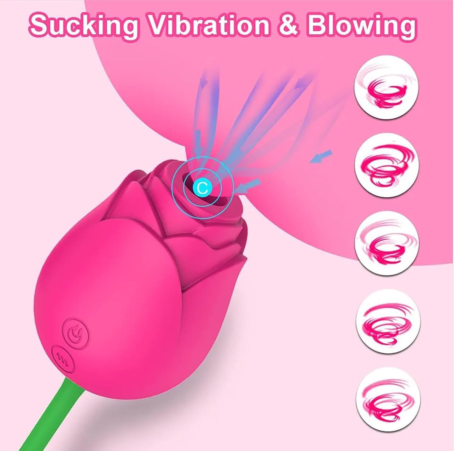 FairyRose - Rose Sucking Vibrator with Egg