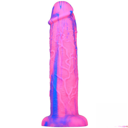 CheekyLeopard - 10.8in Huge Thick Colorful Penis Dildo For Women