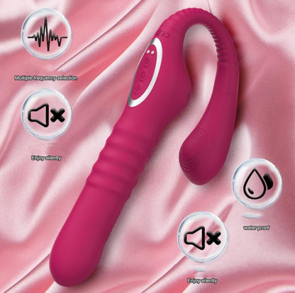 BananaBliss Strapless Strap-on Thrusting Dildo G-spot Vibrator Tapping Clit Stimulator