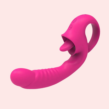 SultryLeg - Clitoral Licking G Spot Vibrator & Realistic Dildo