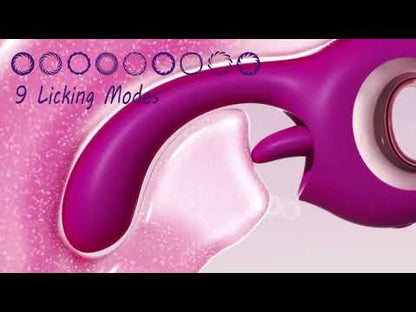 Vixen - G Spot Dildo Vibrator & Tongue Licking Stimulator