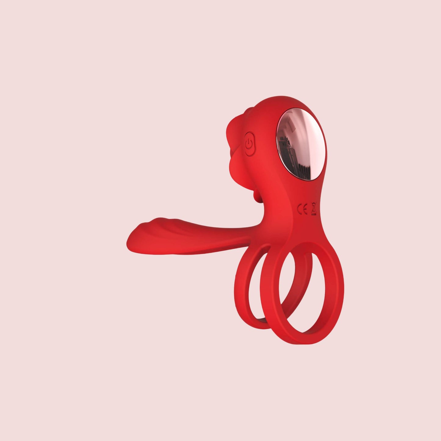 Roselover - Vibrating Cock Ring with G-spot Clitoral Stimulator