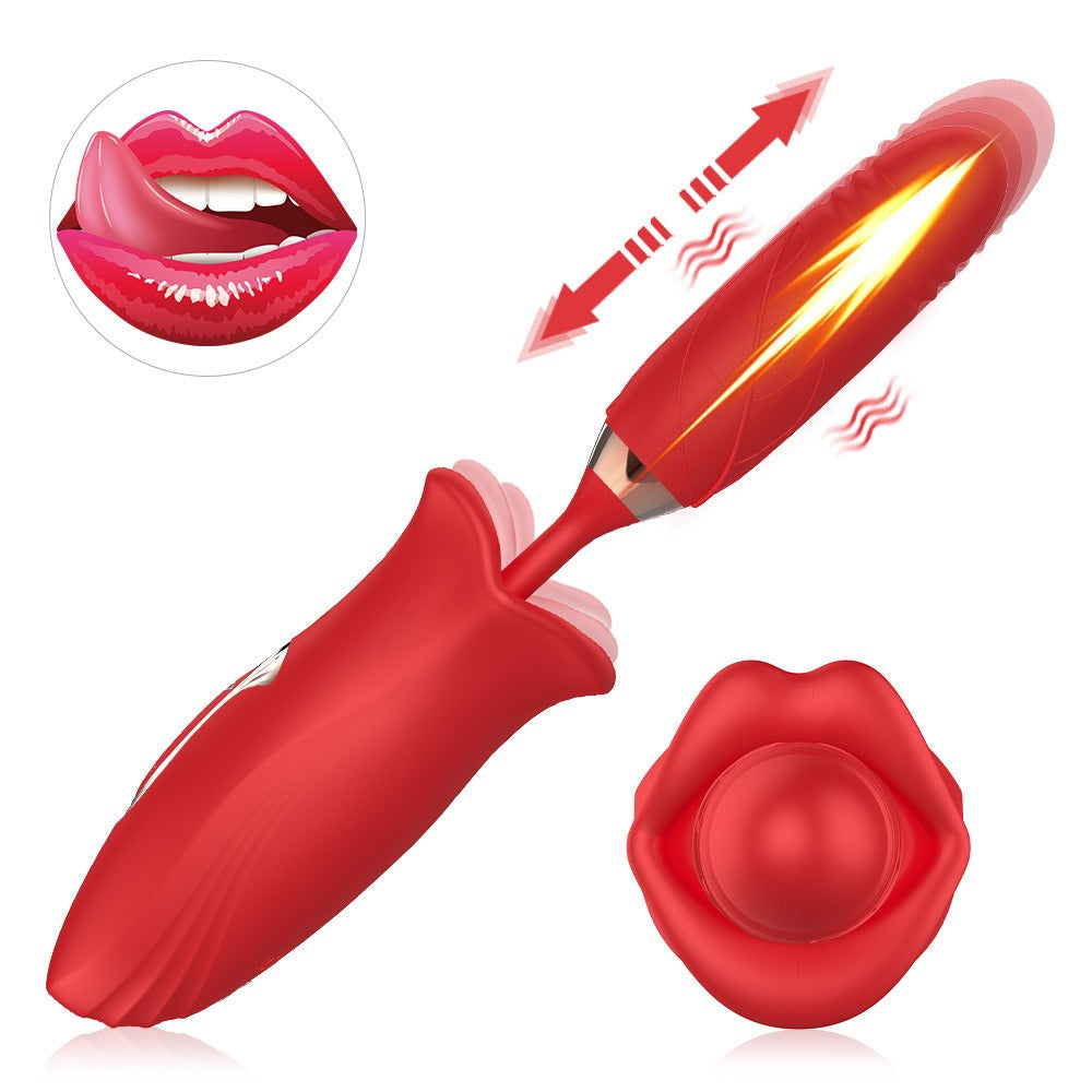 FlirtatiousWidow - Automatic tongue licking jumping egg sex toy