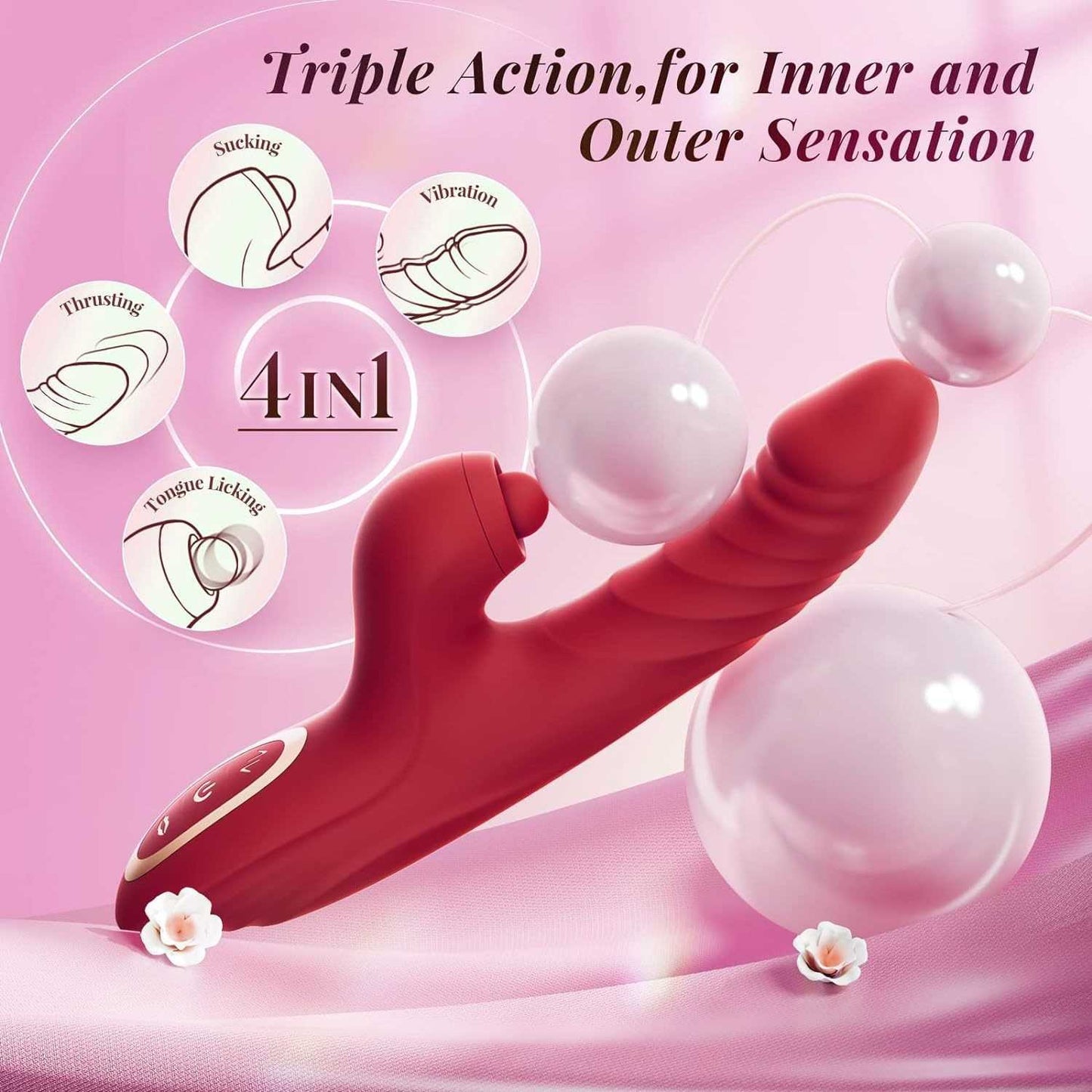 Warrior - Thrusting Vibrator Dildo for Women and Couple