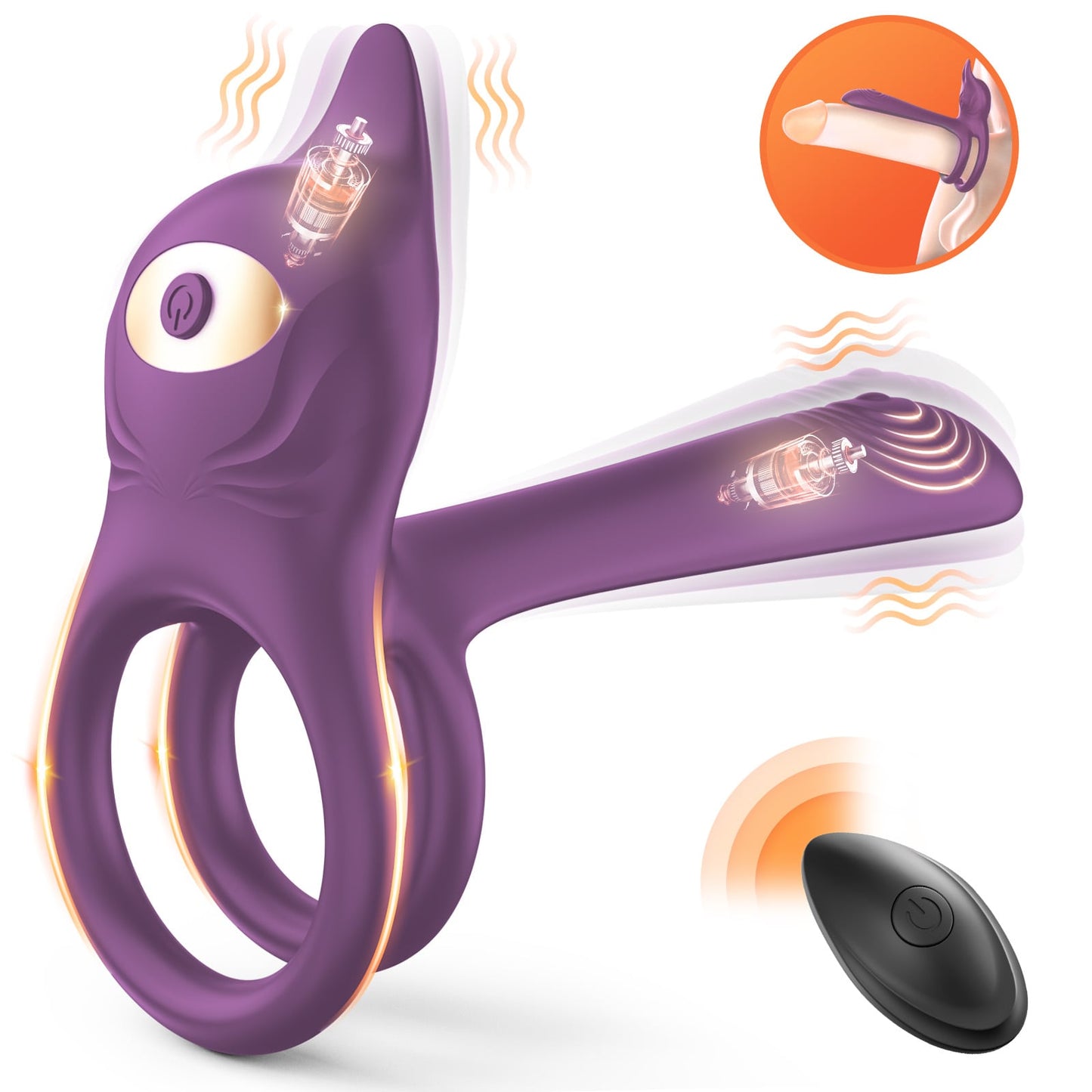 Zappy | 3 in 1 Multifunctional Penis Cock Ring with 10 Vibrating Modes