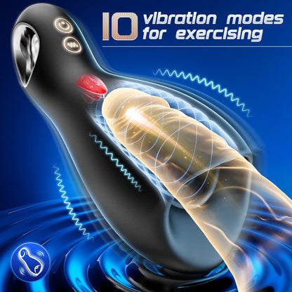 Frolic | 3 in 1 Vibrating and Tongue Licking masturbator Male Sex Toy