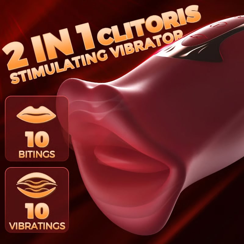 Sizzle - Biting and Licking Clitoris Stimulator Nipple Sucking Female Vibrator