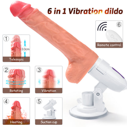 Spark | 8.26in 6 in 1 Multi-point Stimulation Dildo Machine