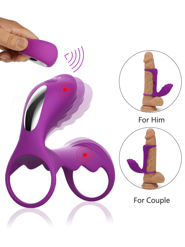 Fuzzy | 12 Vibration Modes Remote control Penis Ring