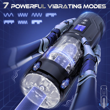 Zippy | 3 in 1 Thrusting and Rotating vibrating Male Masturbator Toy