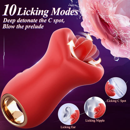 Slick | 3 in 1 Kissing and Licking Female Vibrator Sex Toy