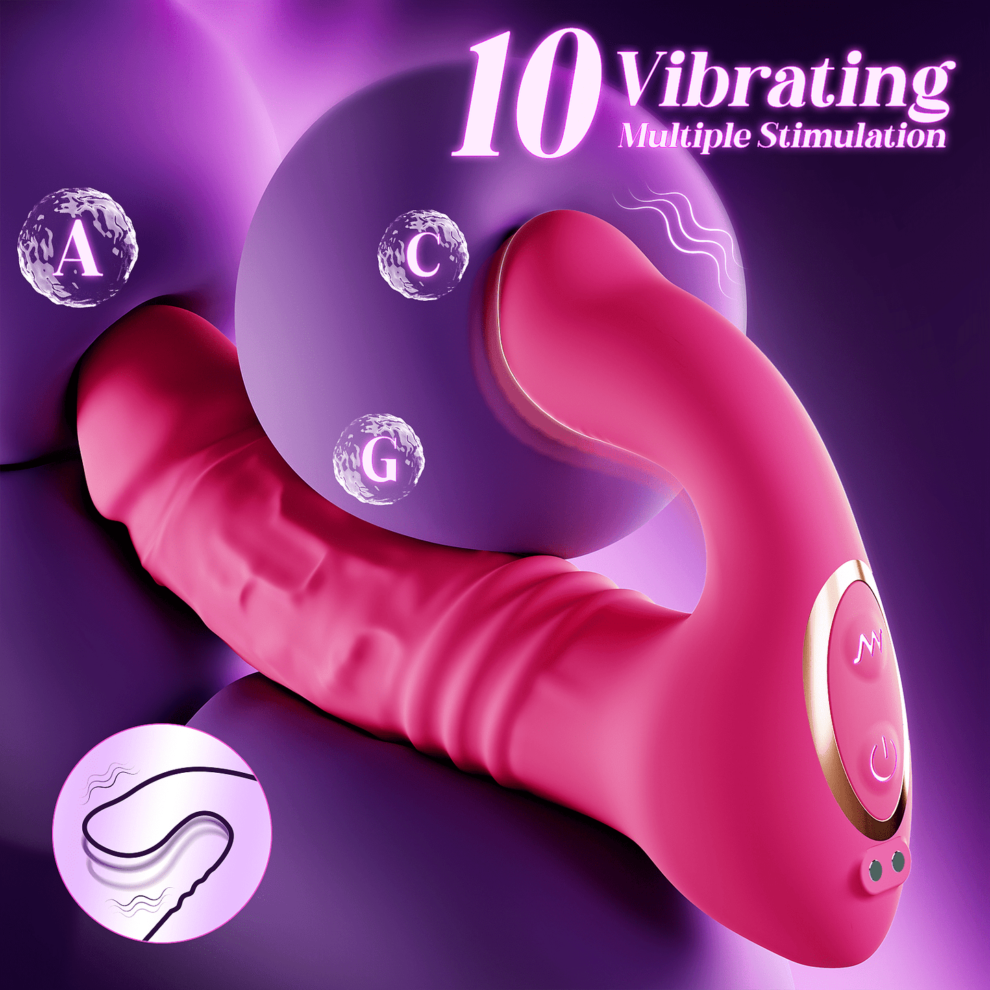 Posh | Wearable Thrusting and Vibrating App Control Vibrator Female Toy