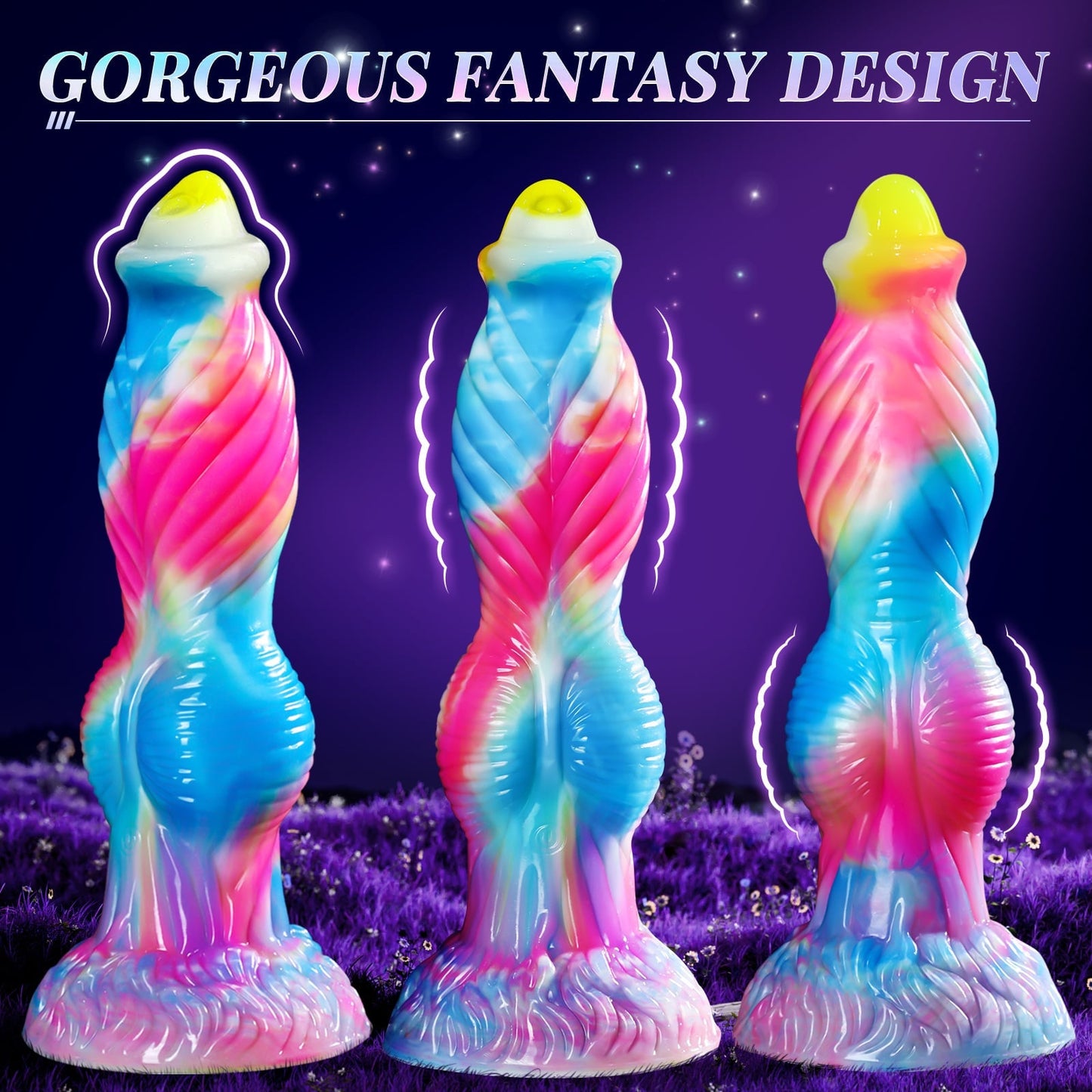 Flip | 10.2 inch Fantastic 3 in 1 Realistic Huge dildo Vibrator Sex Toy