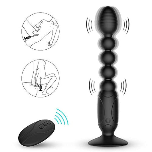 LonganDelight - Anal Vibrator Prostate Massager Butt Plug With Suction Cup