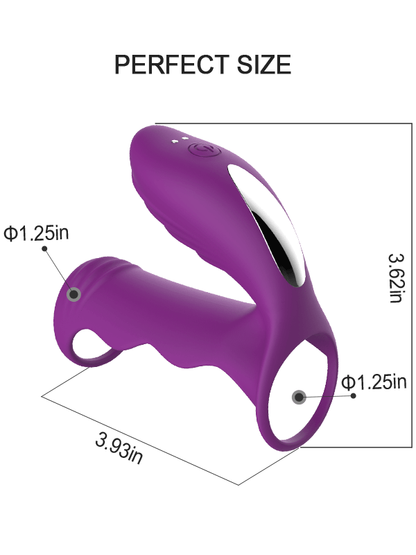 Fuzzy | 12 Vibration Modes Remote control Penis Ring