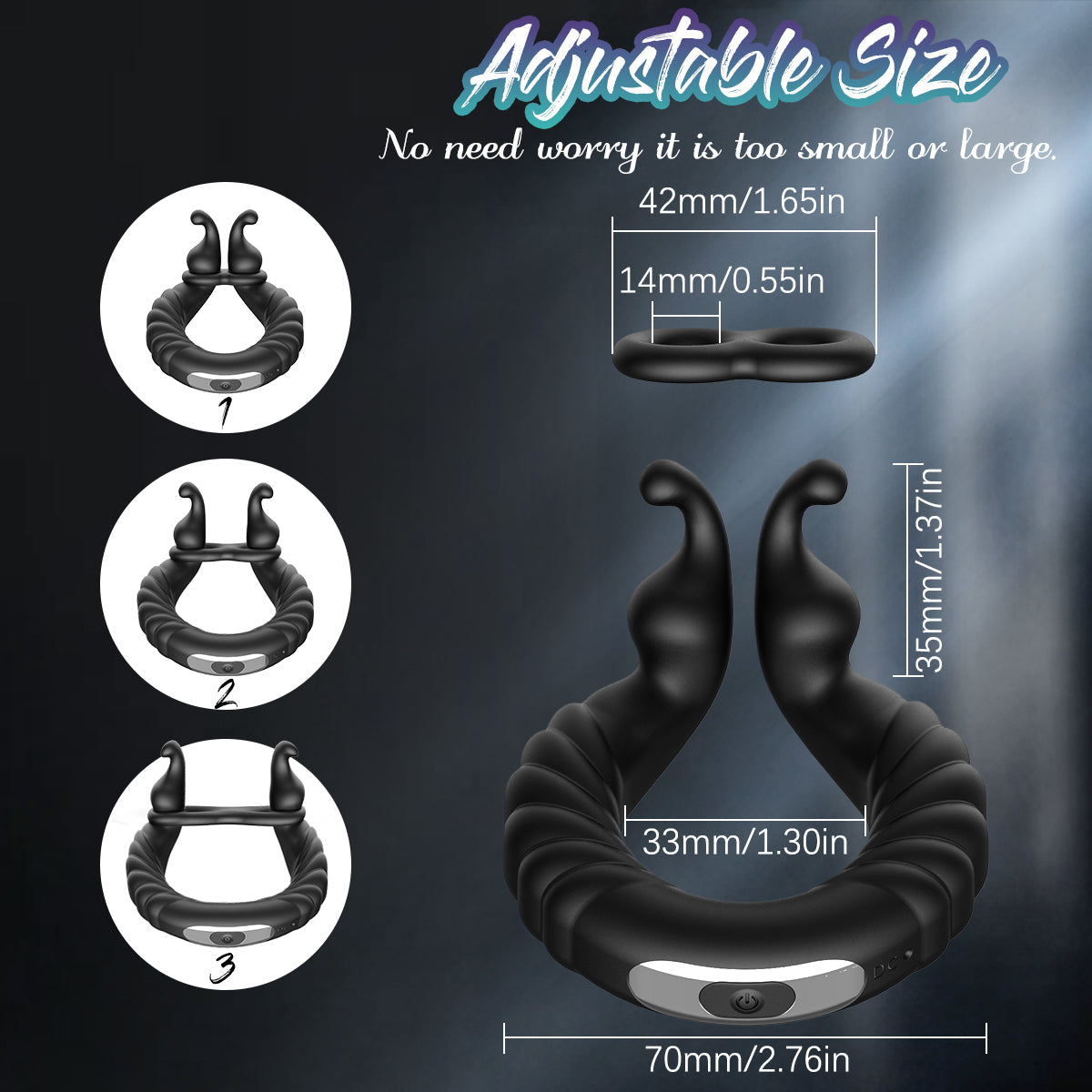 Dual-Motor Perineum Penis Ring with Intense Stimulation Lovebirdvibe Dual-Motor Perineum Penis Ring with Intense Stimulation Lovebirdvibe