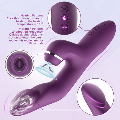 Jolly | 3 in 1 Stimulation Rabbit Vibrator with Heating