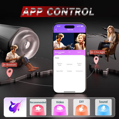 Blush | App Control 3 in 1 Vacuum Pump penis Trainer Vibrating Male Masturbator