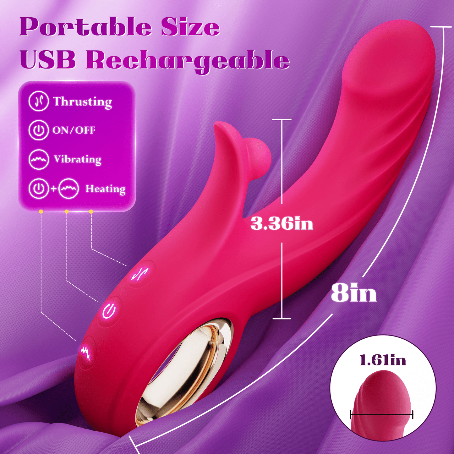 Tingly | 4-in-1 Smart Heating & High-Frequency Vibrator for Clitoral Stimulation