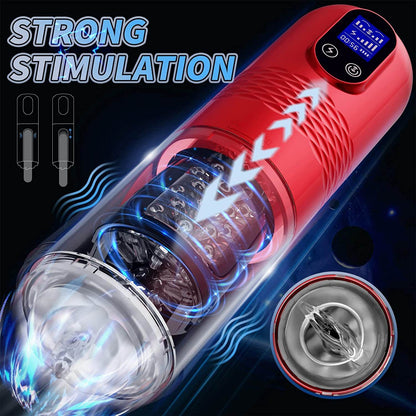 Charm | Innovative Motors Telescoping LCD Display Masturbator