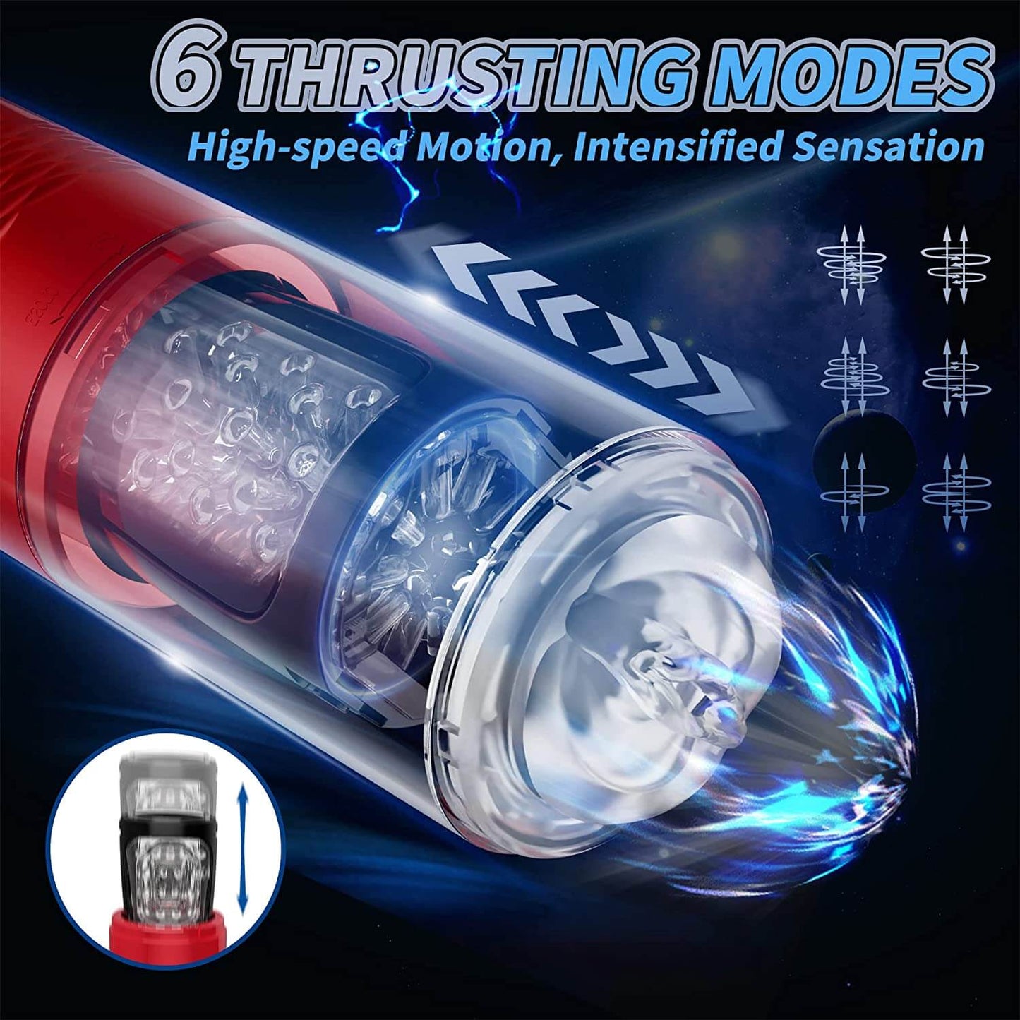 Charm | Innovative Motors Telescoping LCD Display Masturbator