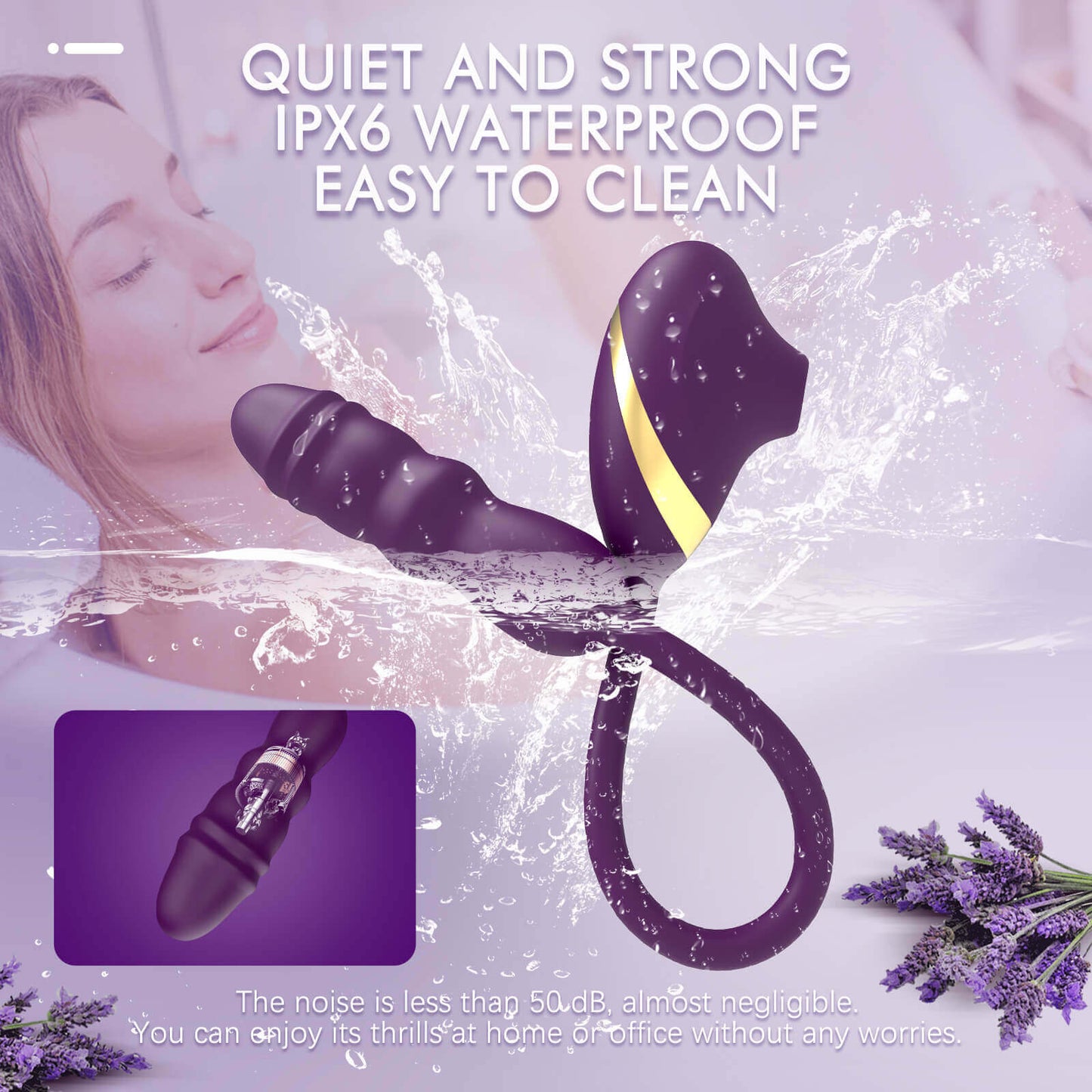 EnchantedLotus - Sucking & Thrusting G-Spot Vibrator Dildo Plug