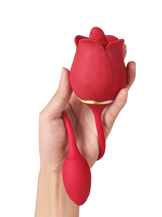 RavishingRose - Tongue Licking Stimulator with Vibrating Egg