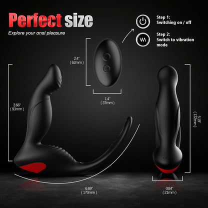 FeatheredPassion - Super Quiet 3 in1 Waterproof Prostate Milker