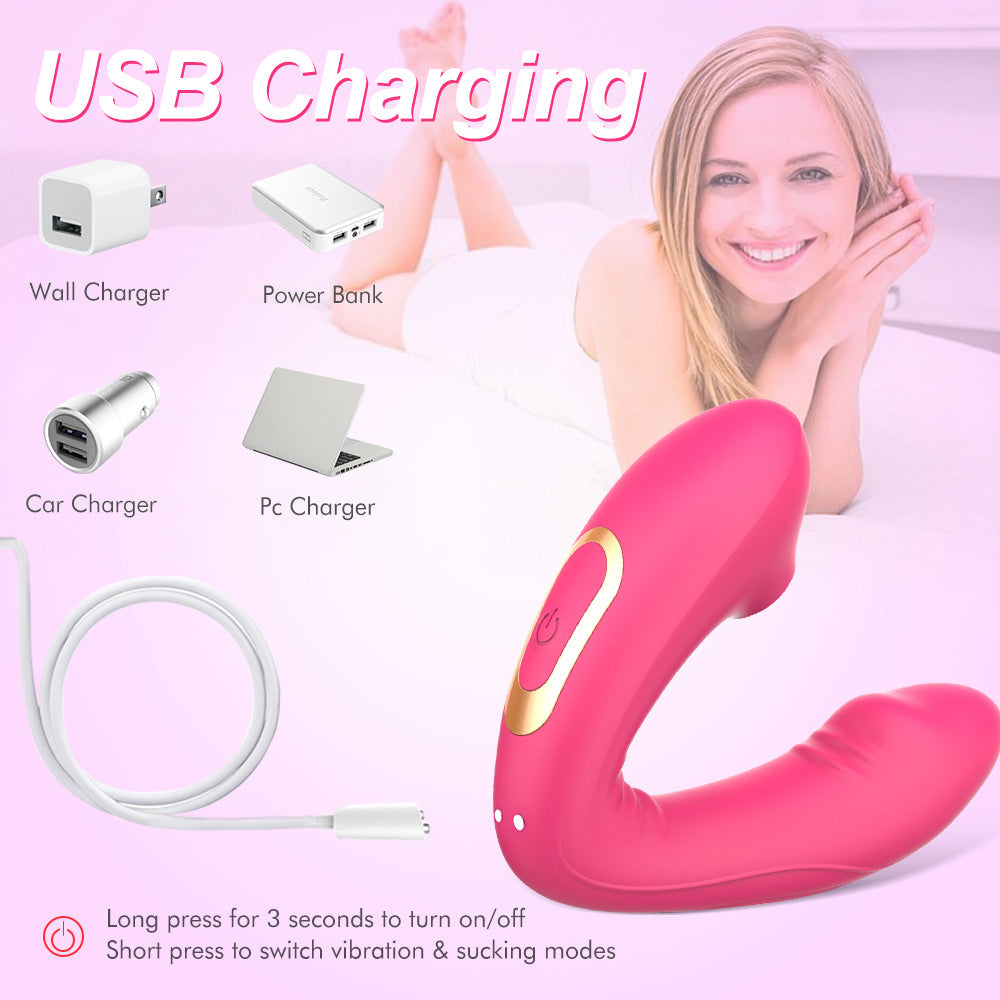 Suction & Vibration Bendable Wearable Clit Vibrator Lovebirdvibe Suction & Vibration Bendable Wearable Clit Vibrator Lovebirdvibe