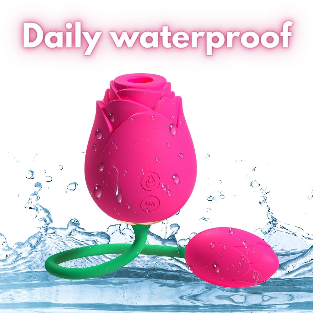 Super Quiet Rose Sucking Vibrator with Egg | Clitoral Stimulation Lovebirdvibe Super Quiet Rose Sucking Vibrator with Egg | Clitoral Stimulation Lovebirdvibe
