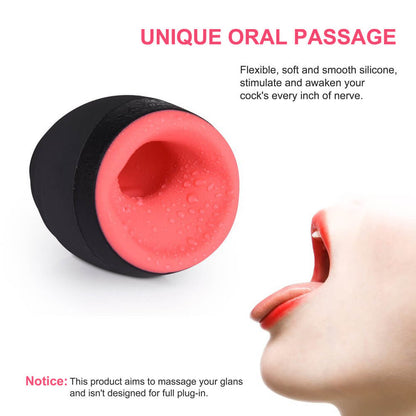 SlinkyLily - Upgraded Vibrating Masturbator Intelligent Heating Waterproof Oral Toy
