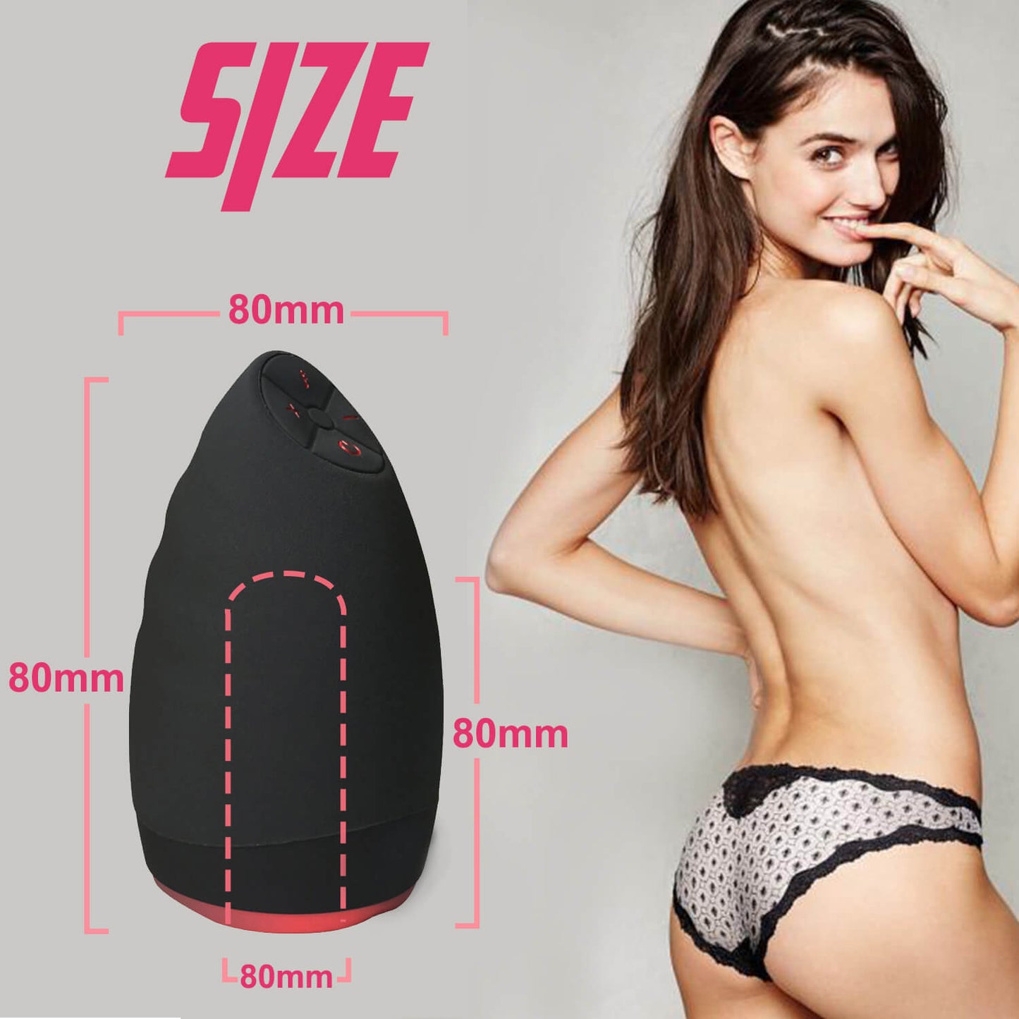 SlinkyLily - Upgraded Vibrating Masturbator Intelligent Heating Waterproof Oral Toy