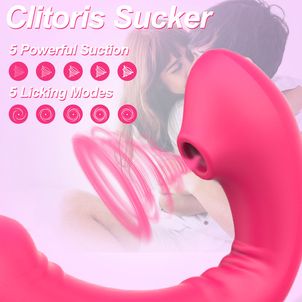 Suction & Vibration Bendable Wearable Clit Vibrator Lovebirdvibe Suction & Vibration Bendable Wearable Clit Vibrator Lovebirdvibe