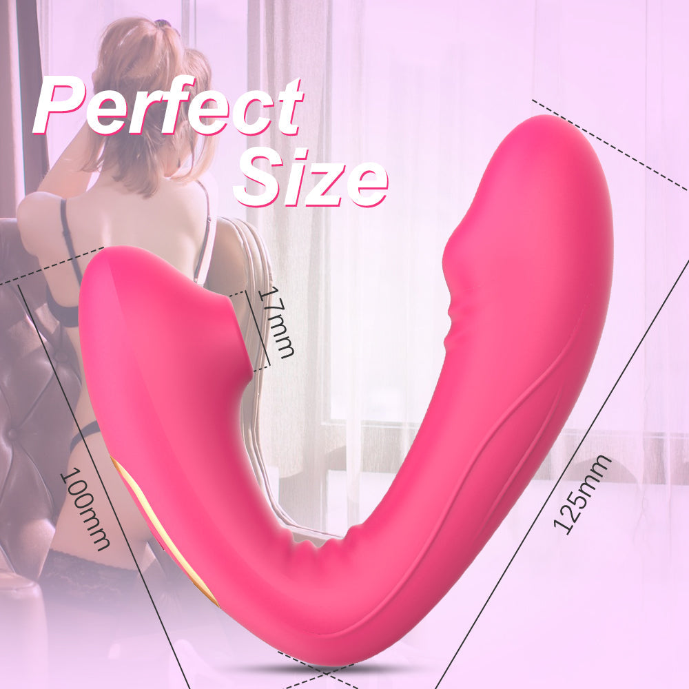 Suction & Vibration Bendable Wearable Clit Vibrator Lovebirdvibe Suction & Vibration Bendable Wearable Clit Vibrator Lovebirdvibe