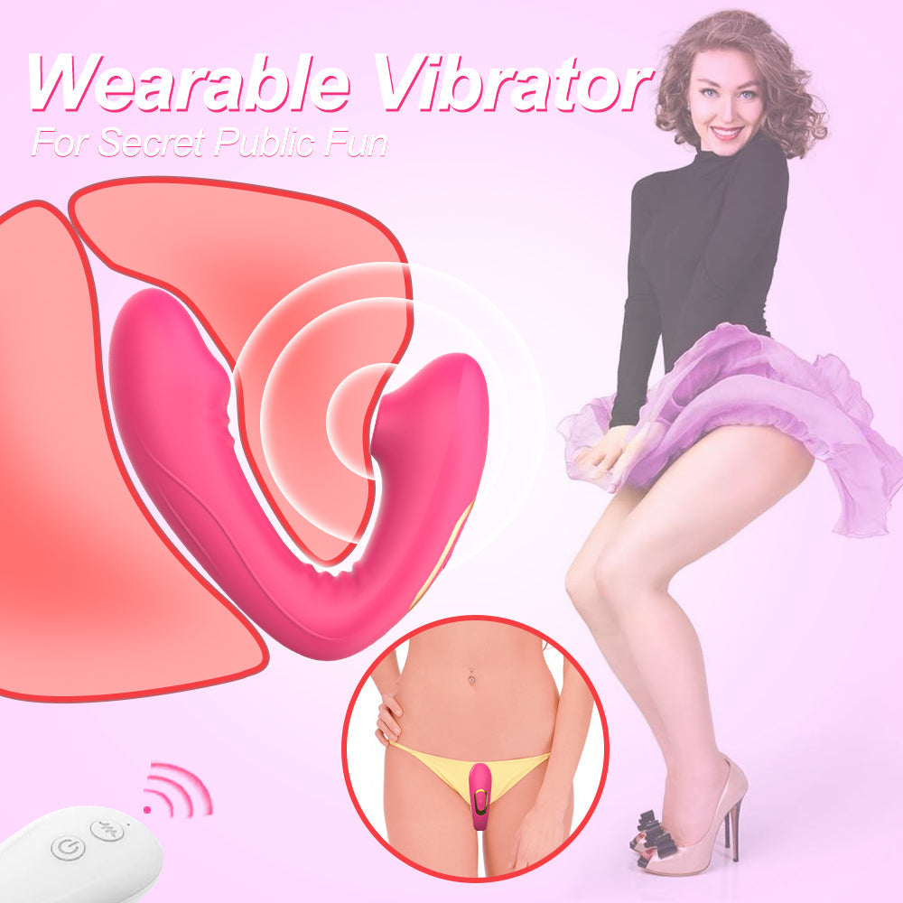 Suction & Vibration Bendable Wearable Clit Vibrator Lovebirdvibe Suction & Vibration Bendable Wearable Clit Vibrator Lovebirdvibe