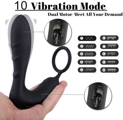 Rumba | Vibration Dual-Motor Prostate Massager With Penis Ring