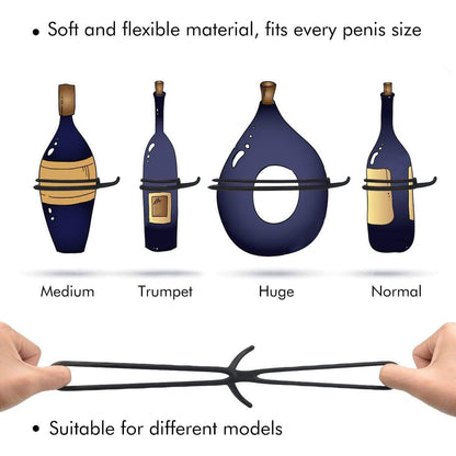 Jazzy | Dual Penis Silicone Multiple Combinations Testicle Ring